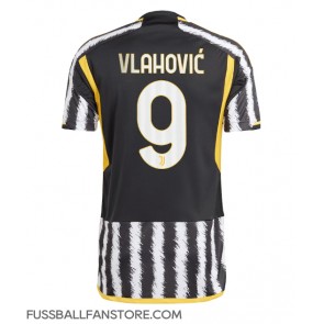 Juventus Dusan Vlahovic #9 Replik Heimtrikot 2023-24 Kurzarm